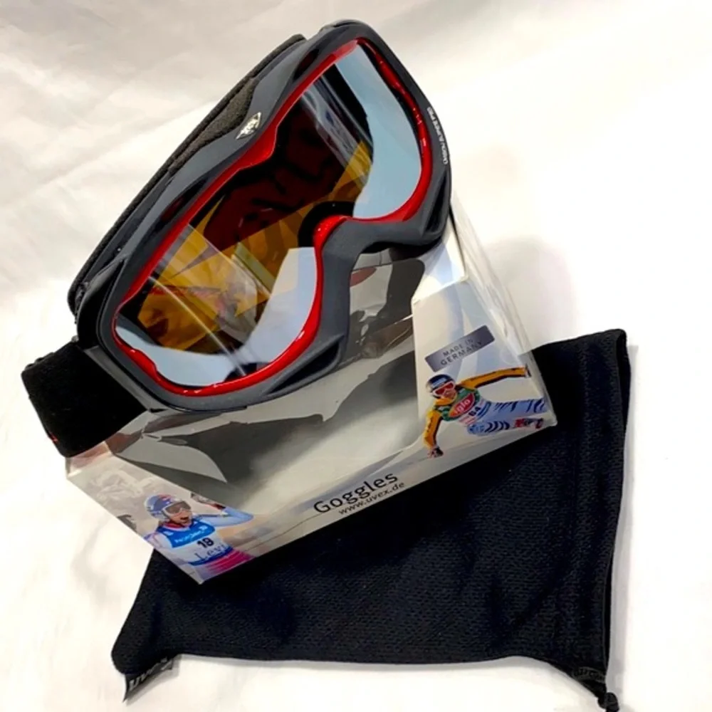 UVEX Uvision Super Pro Lite Mirror Silver Black Matt Goggles
